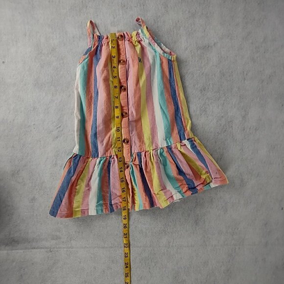 Calvin Klein Toddler Girls 100% Cotton Striped Woven Dress Size 4T (NWOT) - Picture 6 of 10